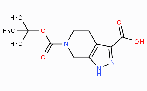 CAS No. 821785-76-6, 6-(tert-Butoxycarbonyl)-4,5,6,7-tetrahydro-1H-pyrazolo[3,4-c]pyridine-3-carboxylic acid