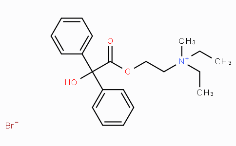 CAS No. 3166-62-9, N,N-Diethyl-2-(2-hydroxy-2,2-diphenylacetoxy)-N-methylethanaminium bromide