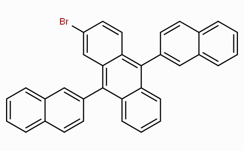 CAS No. 474688-76-1, 2-Bromo-9,10-di(naphthalen-2-yl)anthracene