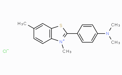 CAS No. 2390-54-7, 2-(4-(Dimethylamino)phenyl)-3,6-dimethylbenzo[d]thiazol-3-ium chloride