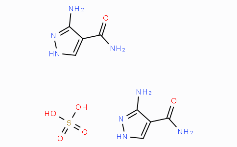 CAS No. 27511-79-1, 3-Amino-1H-pyrazole-4-carboxamide hemisulfate