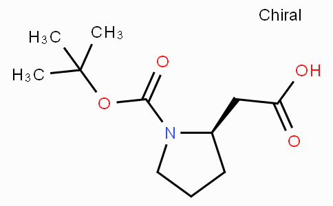 CAS No. 101555-60-6, (R)-2-(1-(tert-Butoxycarbonyl)pyrrolidin-2-yl)acetic acid