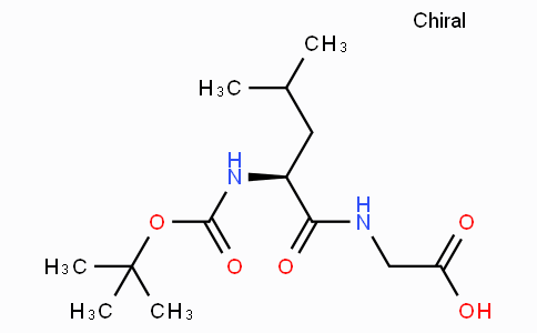 CAS No. 32991-17-6, (S)-2-(2-((tert-Butoxycarbonyl)amino)-4-methylpentanamido)acetic acid