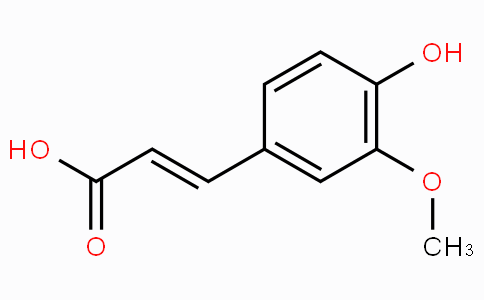 CAS No. 1135-24-6, 3-(4-Hydroxy-3-methoxyphenyl)acrylic acid
