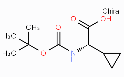 CAS No. 155976-13-9, (S)-2-((tert-Butoxycarbonyl)amino)-2-cyclopropylacetic acid