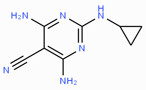 CAS No. 112636-83-6, 4,6-Diamino-2-(cyclopropylamino)pyrimidine-5-carbonitrile