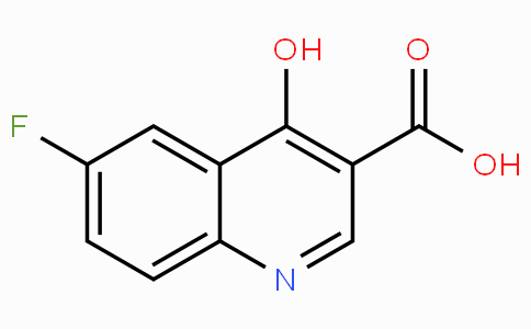CAS No. 343-10-2, 6-Fluoro-4-hydroxyquinoline-3-carboxylic acid