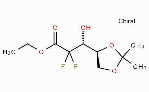 CAS No. 95058-92-7, (R)-Ethyl 3-((S)-2,2-dimethyl-1,3-dioxolan-4-yl)-2,2-difluoro-3-hydroxypropanoate