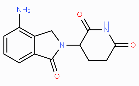 CAS No. 191732-72-6, 3-(4-Amino-1-oxoisoindolin-2-yl)piperidine-2,6-dione