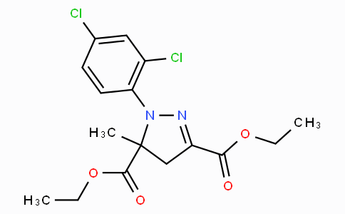 CAS No. 135590-91-9, Diethyl 1-(2,4-dichlorophenyl)-5-methyl-4,5-dihydro-1H-pyrazole-3,5-dicarboxylate