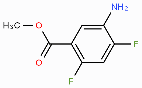 CAS No. 125568-73-2, 5-氨基-2,4-二氟苯甲酸甲酯