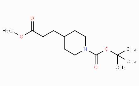 CAS No. 162504-75-8, tert-Butyl 4-(3-methoxy-3-oxopropyl)piperidine-1-carboxylate