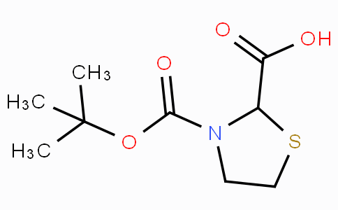 CAS No. 141783-63-3, 3-(tert-Butoxycarbonyl)thiazolidine-2-carboxylic acid