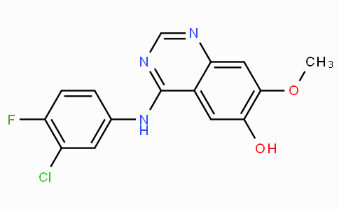 CAS No. 184475-71-6, 4-((3-Chloro-4-fluorophenyl)amino)-7-methoxyquinazolin-6-ol