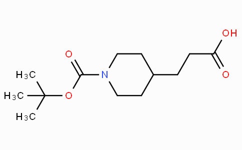 CAS No. 154775-43-6, 3-(1-(tert-Butoxycarbonyl)piperidin-4-yl)propanoic acid