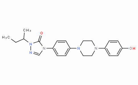 CAS No. 106461-41-0, 1-(sec-Butyl)-4-(4-(4-(4-hydroxyphenyl)piperazin-1-yl)phenyl)-1H-1,2,4-triazol-5(4H)-one