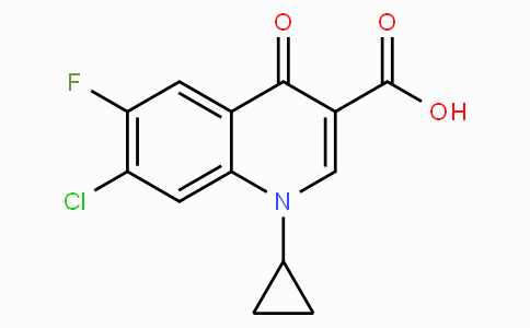 CAS No. 86393-33-1, 7-Chloro-1-cyclopropyl-6-fluoro-4-oxo-1,4-dihydroquinoline-3-carboxylic acid