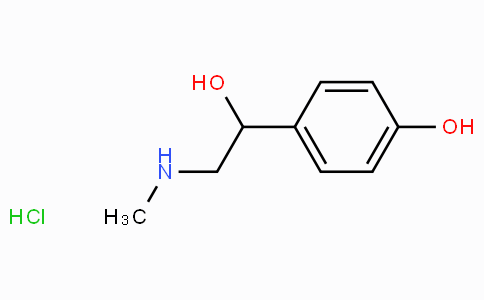 CAS No. 5985-28-4, 4-(1-Hydroxy-2-(methylamino)ethyl)phenol hydrochloride