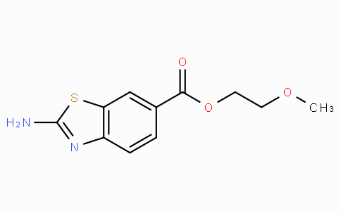 CAS No. 436088-66-3, 2-Methoxyethyl 2-aminobenzo[d]thiazole-6-carboxylate