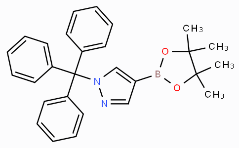 CAS No. 863238-73-7, 4-(4,4,5,5-Tetramethyl-[1,3,2]dioxaborolan-2-yl)-1-trityl-1H-pyrazole