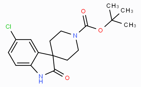 CAS No. 346701-12-0, tert-Butyl 5-chloro-2-oxospiro[indoline-3,4'-piperidine]-1'-carboxylate