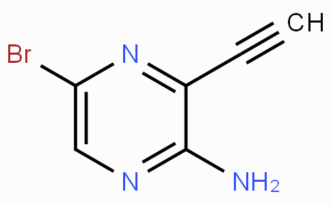 CAS No. 1209289-08-6, 5-Bromo-3-ethynylpyrazin-2-amine