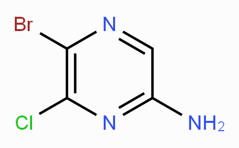 CAS No. 173253-42-4, 5-Bromo-6-chloropyrazin-2-amine