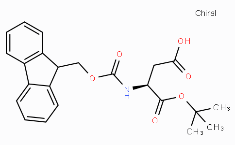 CAS No. 129460-09-9, (S)-3-((((9H-Fluoren-9-yl)methoxy)carbonyl)amino)-4-(tert-butoxy)-4-oxobutanoic acid