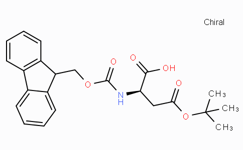 CAS No. 112883-39-3, (R)-2-((((9H-Fluoren-9-yl)methoxy)carbonyl)amino)-4-(tert-butoxy)-4-oxobutanoic acid