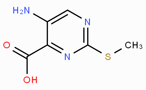 CAS No. 100130-05-0, 5-Amino-2-(methylthio)pyrimidine-4-carboxylic acid