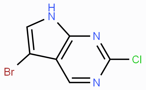 CAS No. 1060816-58-1, 5-Bromo-2-chloro-7H-pyrrolo[2,3-d]pyrimidine