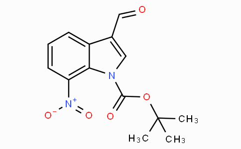CAS No. 914348-97-3, tert-Butyl 3-formyl-7-nitro-1H-indole-1-carboxylate