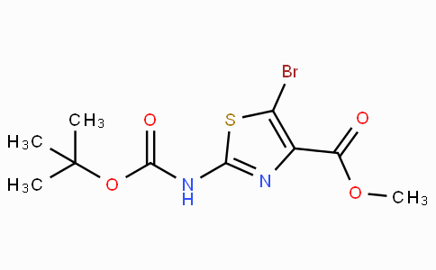 CAS No. 914349-71-6, Methyl 5-bromo-2-((tert-butoxycarbonyl)amino)thiazole-4-carboxylate