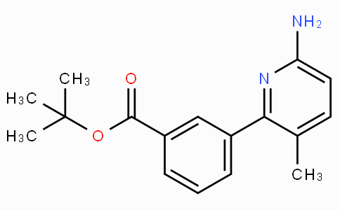 CAS No. 1083057-14-0, tert-Butyl 3-(6-amino-3-methylpyridin-2-yl)benzoate