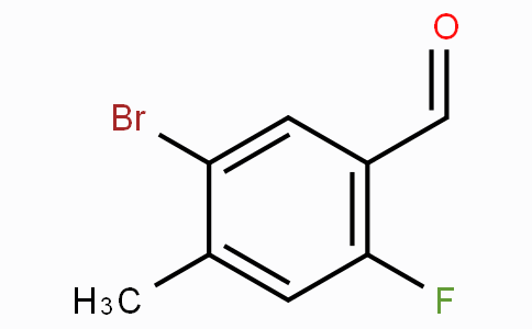 CAS No. 497224-12-1, 5-Bromo-2-fluoro-4-methylbenzaldehyde