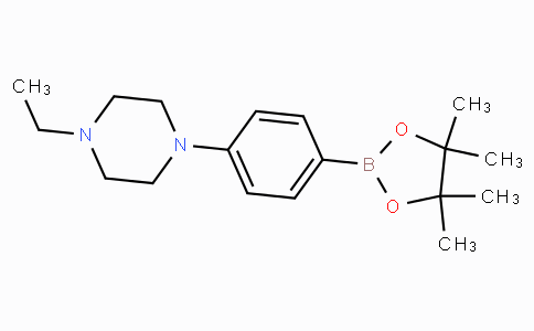 CAS No. 656257-45-3, 1-Ethyl-4-(4-(4,4,5,5-tetramethyl-1,3,2-dioxaborolan-2-yl)phenyl)piperazine