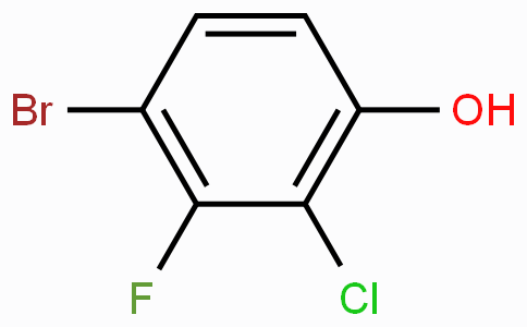 CAS No. 1233026-52-2, 4-Bromo-2-chloro-3-fluorophenol