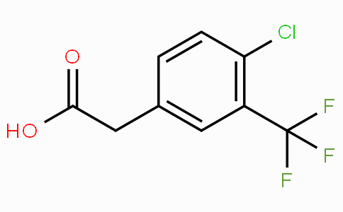 CAS No. 22902-86-9, 2-(4-Chloro-3-(trifluoromethyl)phenyl)acetic acid