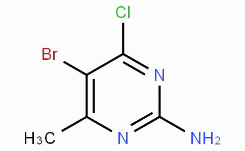 CAS No. 6314-12-1, 5-Bromo-4-chloro-6-methylpyrimidin-2-amine