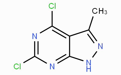 CAS No. 1211522-68-7, 4,6-Dichloro-3-methyl-1H-pyrazolo[3,4-d]pyrimidine