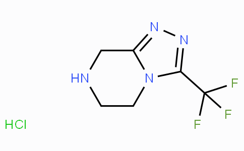 CAS No. 762240-92-6, 3-(Trifluoromethyl)-5,6,7,8-tetrahydro-[1,2,4]triazolo[4,3-a]pyrazine hydrochloride