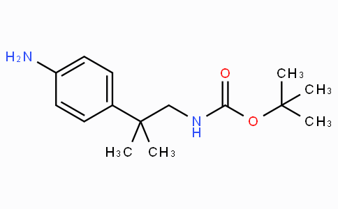 CAS No. 180081-10-1, tert-Butyl (2-(4-aminophenyl)-2-methylpropyl)carbamate