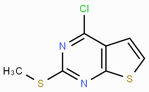 CAS No. 598298-10-3, 4-Chloro-2-(methylthio)thieno[2,3-d]pyrimidine