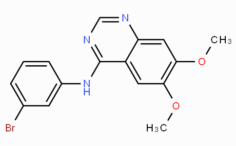 CAS No. 153436-54-5, N-(3-Bromophenyl)-6,7-dimethoxyquinazolin-4-amine