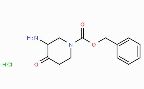 CAS No. 1196145-01-3, Benzyl 3-amino-4-oxopiperidine-1-carboxylate hydrochloride