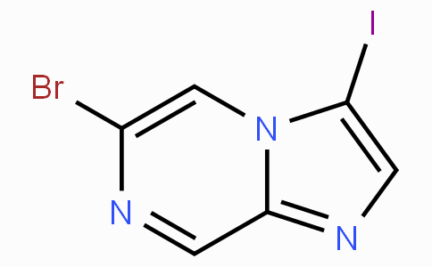 CAS No. 1245644-42-1, 6-Bromo-3-iodoimidazo[1,2-a]pyrazine