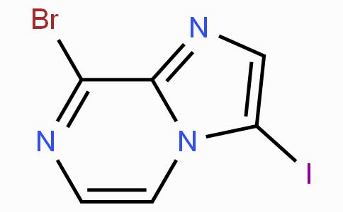 CAS No. 1245644-46-5, 8-Bromo-3-iodoimidazo[1,2-a]pyrazine