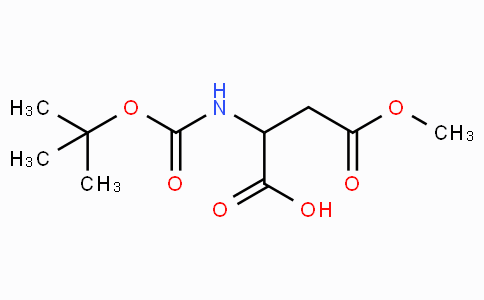 CAS No. 856417-64-6, 2-((tert-Butoxycarbonyl)amino)-4-methoxy-4-oxobutanoic acid