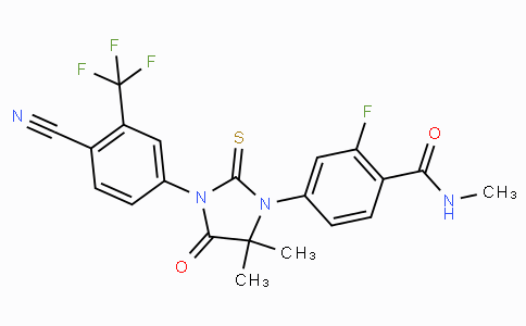 CS13061 | 915087-33-1 | 4-[3-[4-氰基-3-(三氟甲基)苯基]-5,5-二甲基-4-氧代-2-硫酮-1-咪唑烷基]-2-氟-N-甲基苯甲酰胺