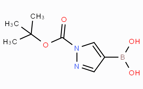 CAS No. 1188405-87-9, (1-(tert-Butoxycarbonyl)-1H-pyrazol-4-yl)boronic acid